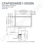 CFAF800480E1050SN Mechanical Drawing CFAF800480E1050SN Mechanical Drawing