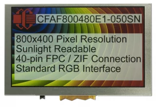 800x480 5 inch Sunlight Readable TFT (CFAF800480E1-050SN)