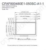 CFAF800480E1050SNA11 Mechanical Drawing CFAF800480E1050SNA11 Mechanical Drawing