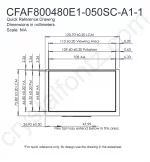 CFAF800480E1050SNA11 Mechanical Drawing CFAF800480E1050SNA11 Mechanical Drawing
