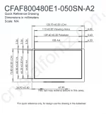 CFAF800480E1050SNA2 Mechanical Drawing CFAF800480E1050SNA2 Mechanical Drawing