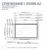 CFAF800480E1050SNA2 Mechanical Drawing
