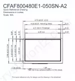 CFAF800480E1050SNA22 Mechanical Drawing