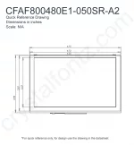 CFAF800480E1050SRA2 Mechanical Drawing CFAF800480E1050SRA2 Mechanical Drawing