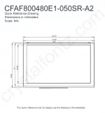 CFAF800480E1050SRA2 Mechanical Drawing CFAF800480E1050SRA2 Mechanical Drawing