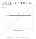 CFAF800480E1050SRA22 Mechanical Drawing
