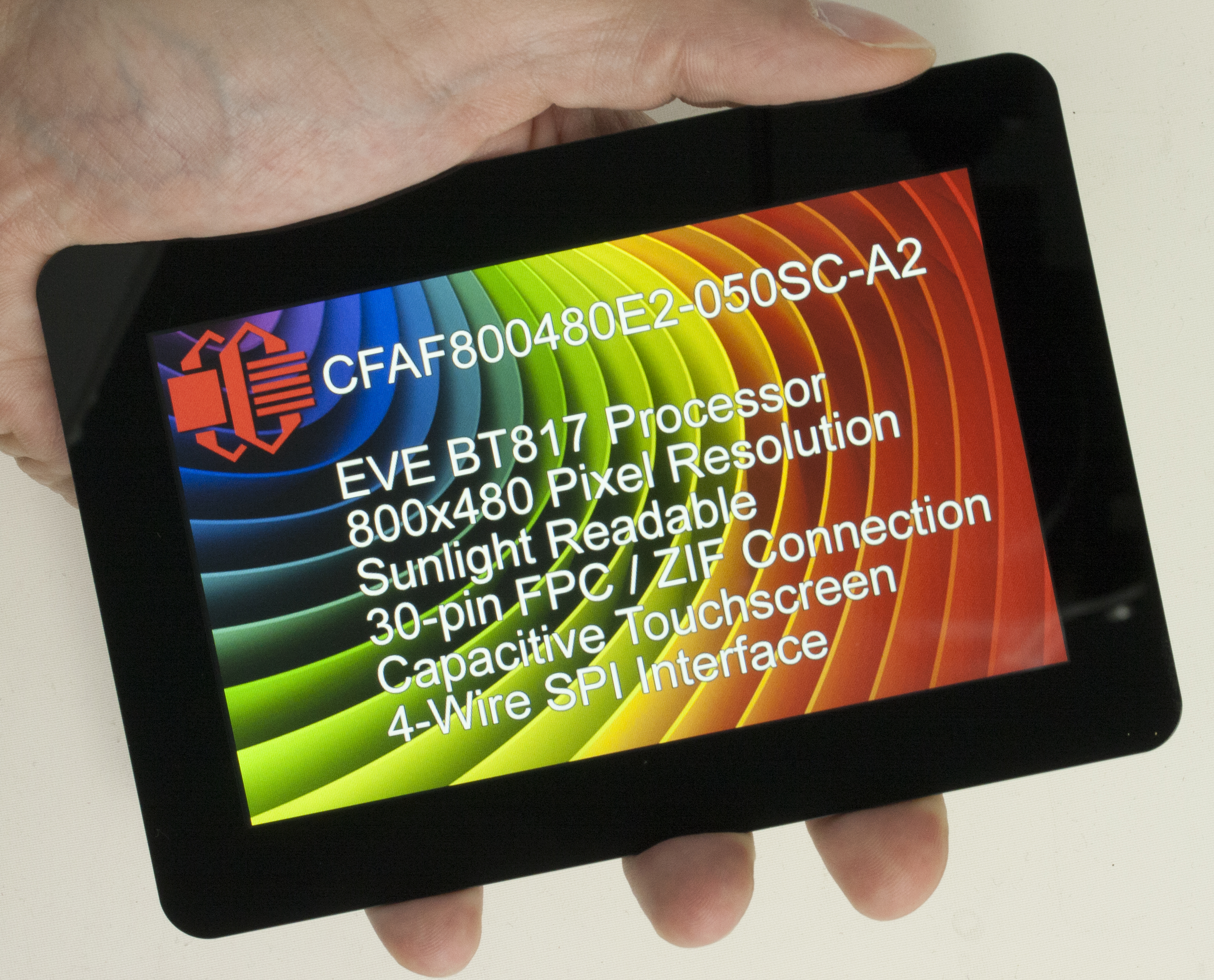 Weven Bedoel Gepland 800x480 5 Inch EVE Touchscreen TFT Display from Crystalfontz