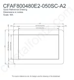 CFAF800480E2050SCA2 Mechanical Drawing
