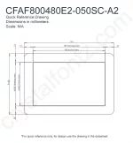 CFAF800480E2050SCA2 Mechanical Drawing