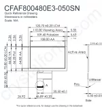 CFAF800480E3050SN Mechanical Drawing