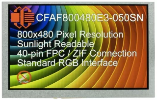 800x480 5 inch Sunlight Readable TFT (CFAF800480E3-050SN)