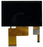 800x480 Capacitive Touchscreen TFT display, front view, powered off.