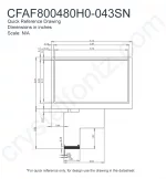 CFAF800480H0043SN Mechanical Drawing