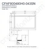 CFAF800480H0043SN Mechanical Drawing