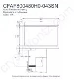 CFAF800480H0043SN Mechanical Drawing