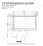 CFAF800480H0043SR Mechanical Drawing
