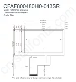 CFAF800480H0043SR Mechanical Drawing