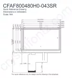 CFAF800480H0043SR Mechanical Drawing
