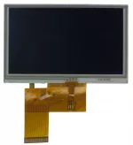 800x480 Ressitive Touchscreen TFT display module, front view, powered off.