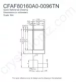 CFAF80160A00096TN Mechanical Drawing