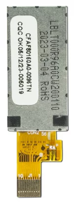 80x160 Small TFT display, back view, powered off.
