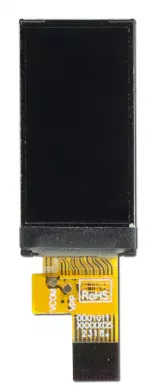 80x160 Small TFT display, front view, powered off.