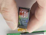 80x160 Small TFT display, in hand to show size and perspective.