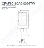 CFAF80160A00096TW Mechanical Drawing