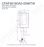 CFAF80160A00096TW Mechanical Drawing