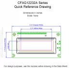 CFAG12232AYYHTA Mechanical Drawing CFAG12232AYYHTA Mechanical Drawing