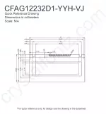 CFAG12232D1YYHVJ Mechanical Drawing CFAG12232D1YYHVJ Mechanical Drawing