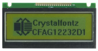 Backlit 122x32 Graphic LCD Display (CFAG12232D1-YYH-VJ)