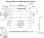 CFAG12232DYYHN Mechanical Drawing