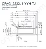 CFAG12232J1YYHTJ Mechanical Drawing