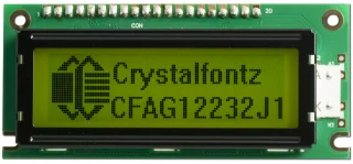 122x32 Graphic LCD Display (3.3V) (CFAG12232J1-YYH-TJ)