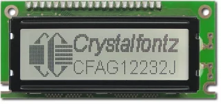 Black on Gray 122x32 Graphic LCD (CFAG12232J-TFH-TA)