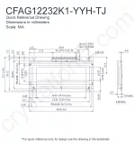 CFAG12232K1YYHTJ Mechanical Drawing
