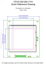 CFAG128128AYGHTZ Mechanical Drawing