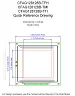 CFAG128128BTFHVZ Mechanical Drawing