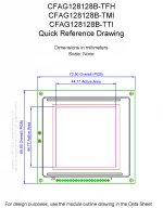 CFAG128128BTMIVZ Mechanical Drawing