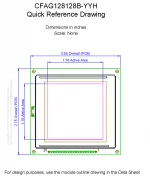 CFAG128128BYYHVZ Mechanical Drawing