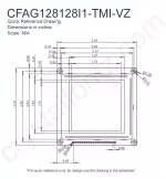 CFAG128128I1TMIVZ Mechanical Drawing