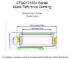 CFAG12832AYGHN Mechanical Drawing