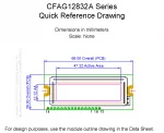 CFAG12832AYGHN Mechanical Drawing