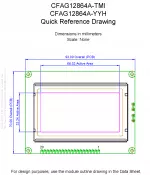 CFAG12864ATMIVN Mechanical Drawing