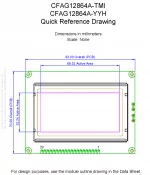 CFAG12864AYYHVN Mechanical Drawing