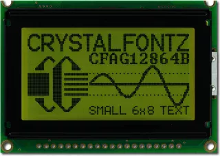 128x64 Transflective Graphical LCD (CFAG12864B-YYH-N)