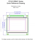CFAG12864CYYHTN Mechanical Drawing