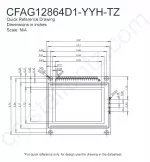 CFAG12864D1YYHTZ Mechanical Drawing