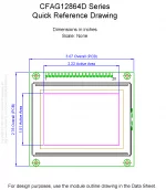 CFAG12864DYYHTZ Mechanical Drawing CFAG12864DYYHTZ Mechanical Drawing
